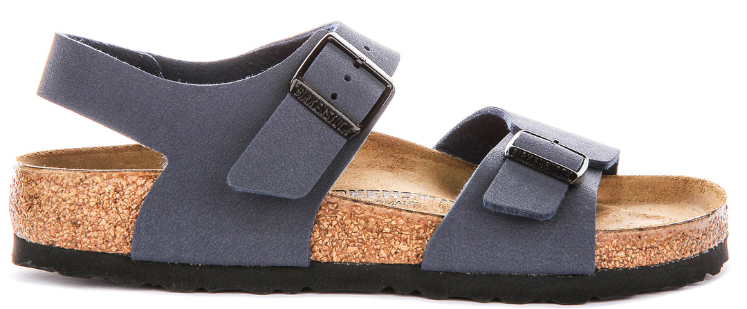 Birkenstock New York Kids In Navy For Junior Regular Fit