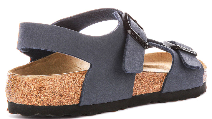 Birkenstock New York Kids In Navy For Junior Regular Fit