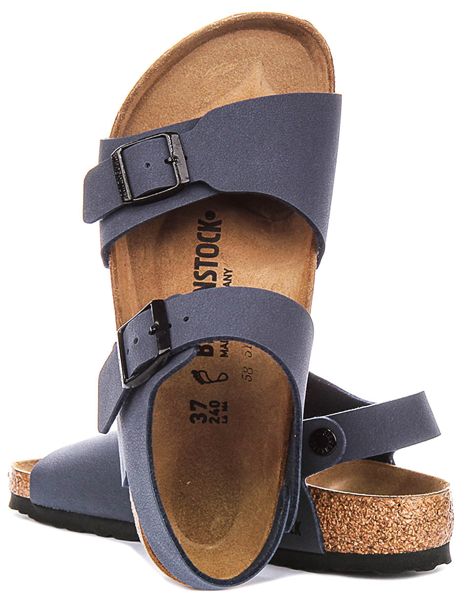 Birkenstock New York Kids In Navy For Junior Regular Fit