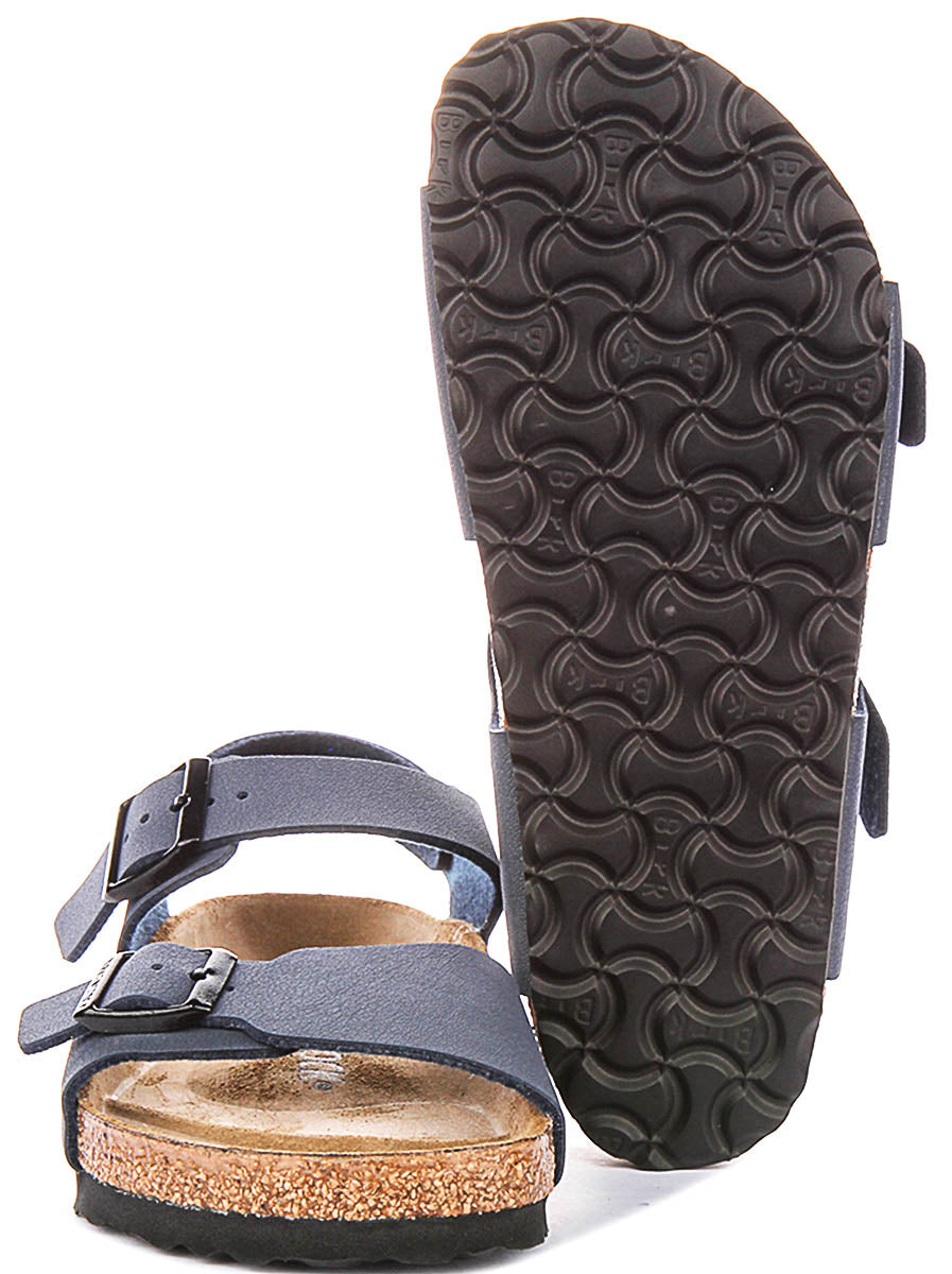 Birkenstock New York Kids In Navy For Junior Regular Fit