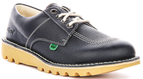 Kickers Kick Lo Leather In Navy