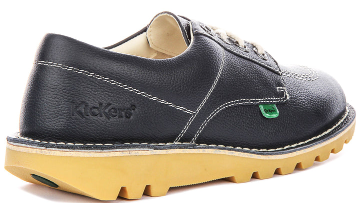 Kickers Kick Lo Leather In Navy
