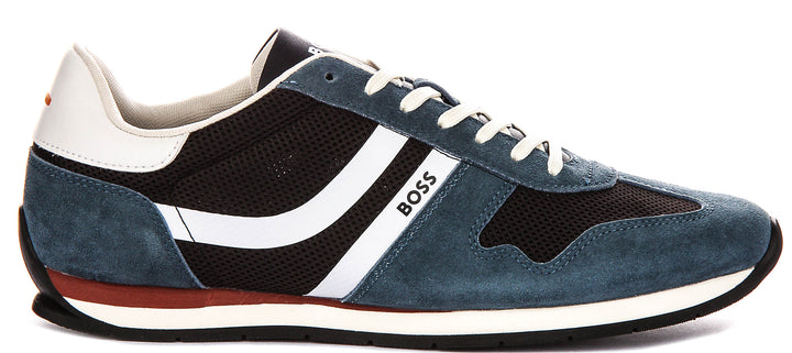 Boss Levon Runner Memi In Navy For Men Sneaker