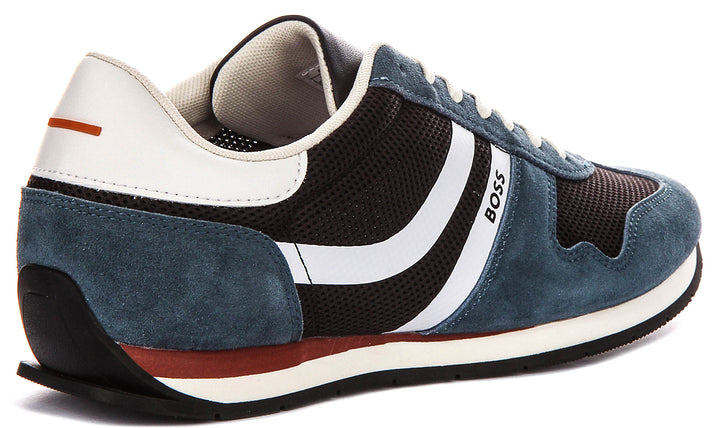 Boss Levon Runner Memi In Navy For Men Sneaker