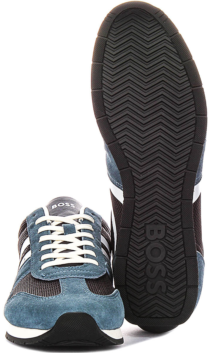 Boss Levon Runner Memi In Navy For Men Sneaker