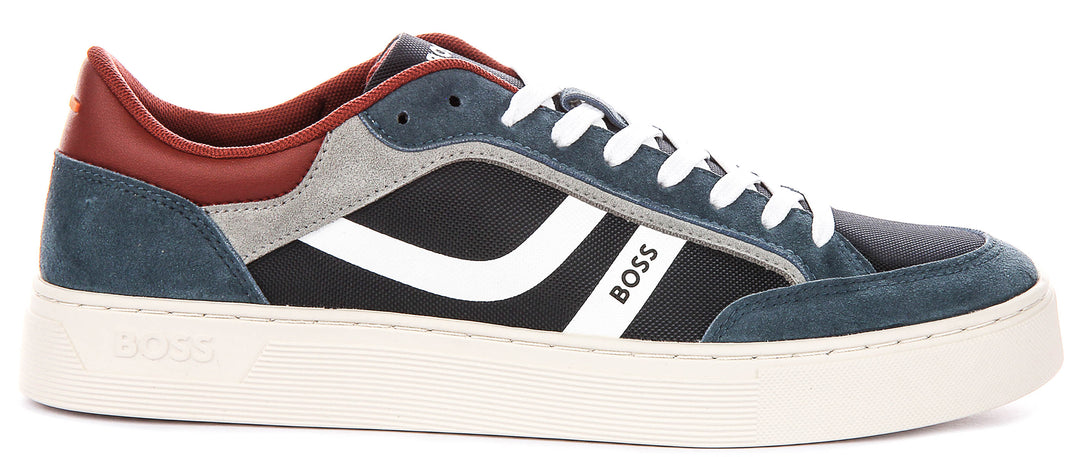 Boss Rhys Tennis In Navy For Men Sneaker