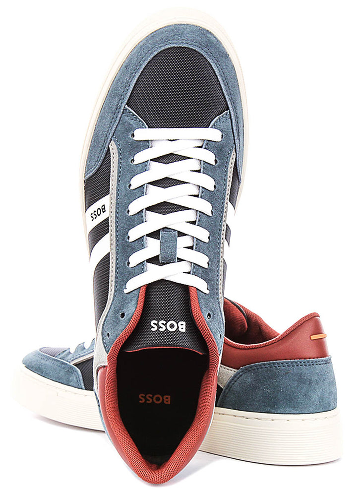Boss Rhys Tennis In Navy For Men Sneaker
