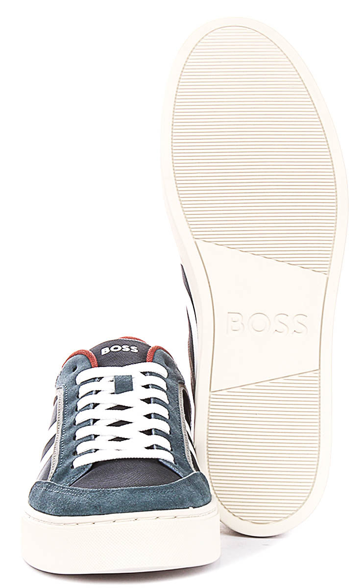 Boss Rhys Tennis In Navy For Men Sneaker