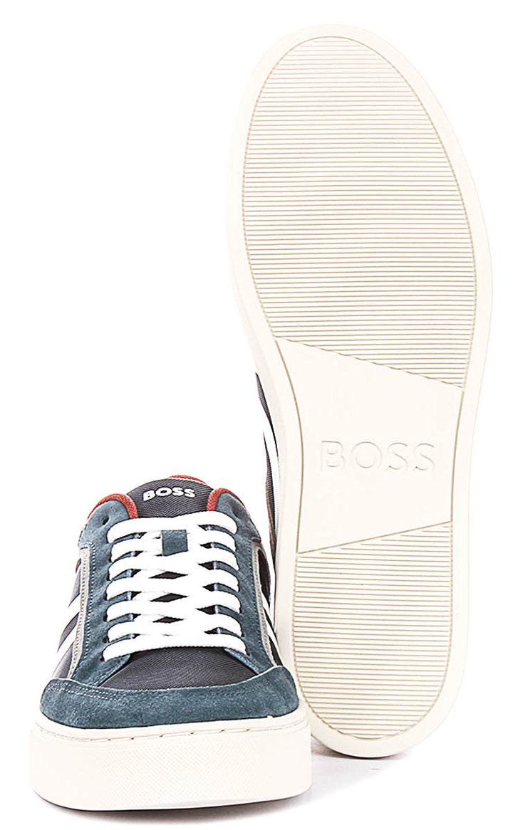 Boss Rhys Tennis In Navy For Men Sneaker