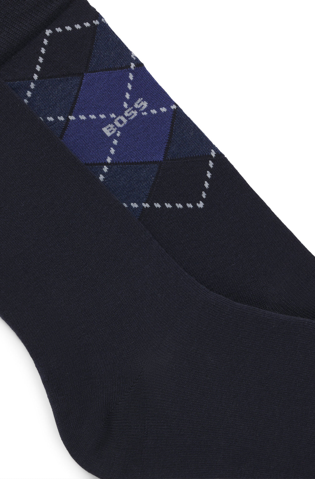 Boss 2P Rs Argyle Cc In Navy Blue For Unisex
