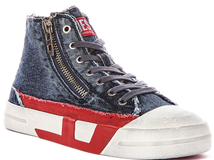 Diesel SD Vers Zip II In Navy White For Men