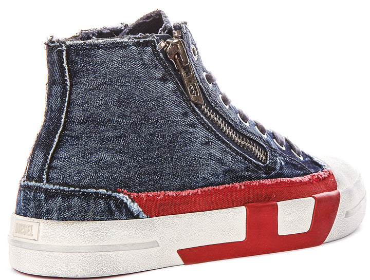 Diesel SD Vers Zip II In Navy White For Men