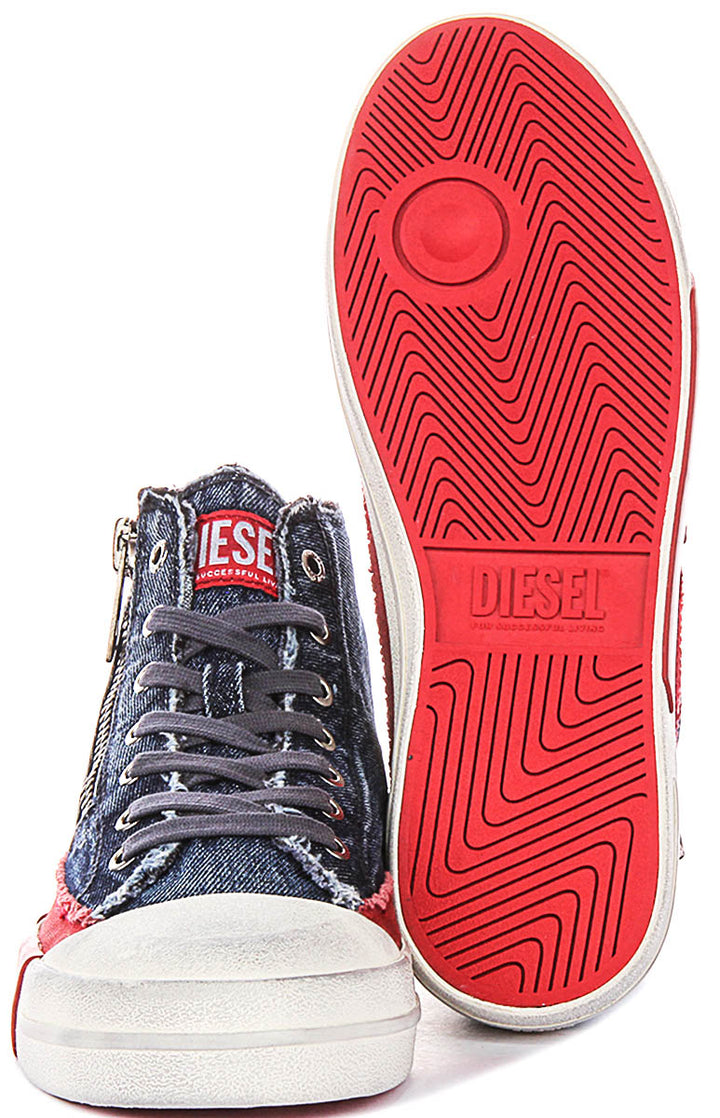 Diesel SD Vers Zip II In Navy White For Men