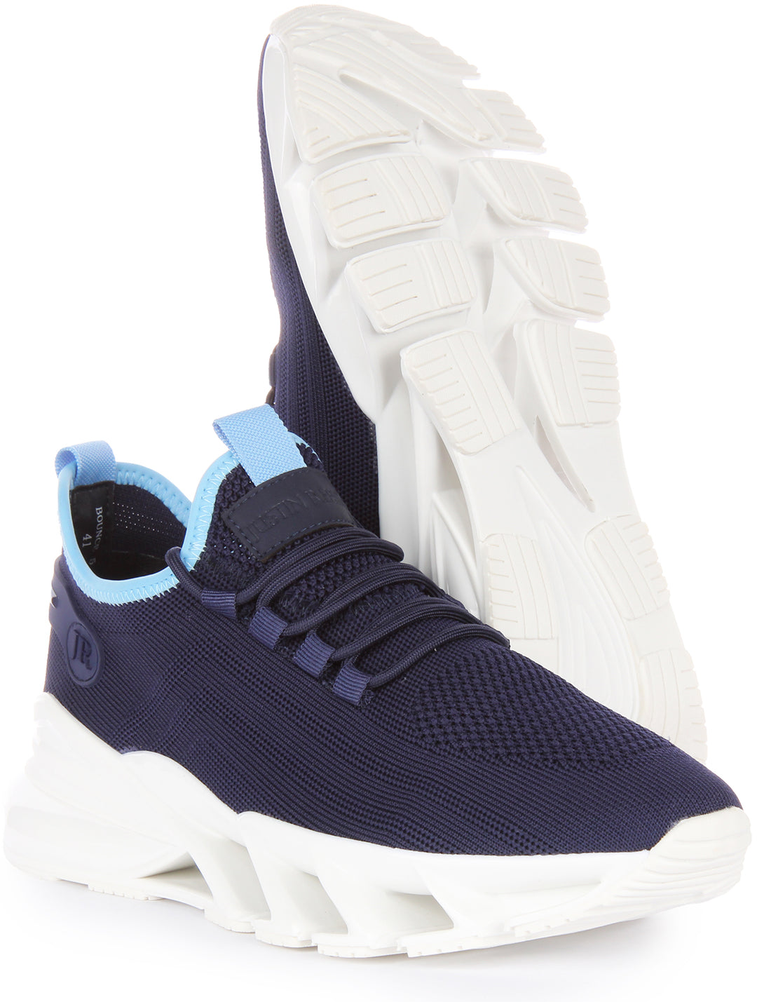 Justinreess England Bounce 5 Running Trainer In Navy Blue