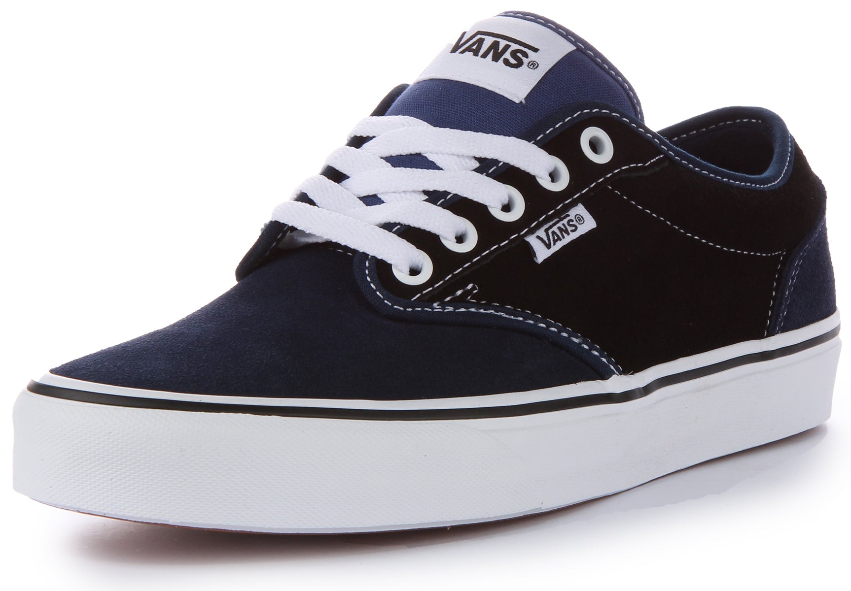 Vans Atwood In Navy Blue For Men Lace up Mens Suede Trainers