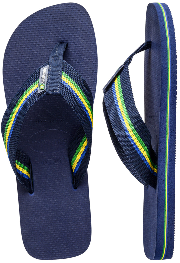 Havaianas Urban Brasil In Navy Blue For Men | Web Thong Sandals ...