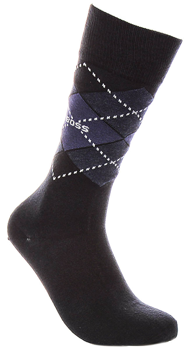 Boss 2P Rs Argyle Cc In Navy Blue For Unisex