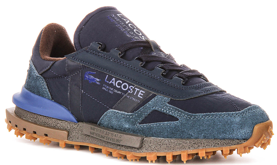 Lacoste Elite Active In Navy Brown For Men
