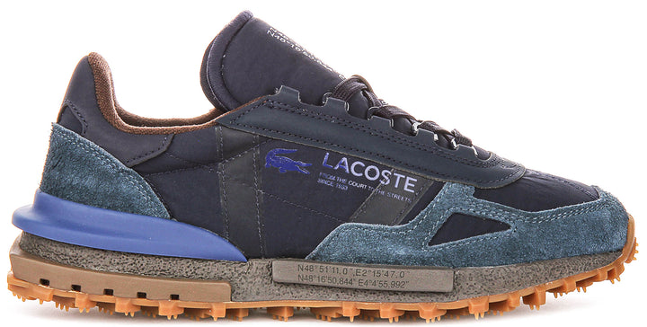 Lacoste Elite Active In Navy Brown For Men