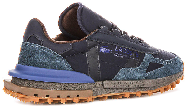 Lacoste Elite Active In Navy Brown For Men