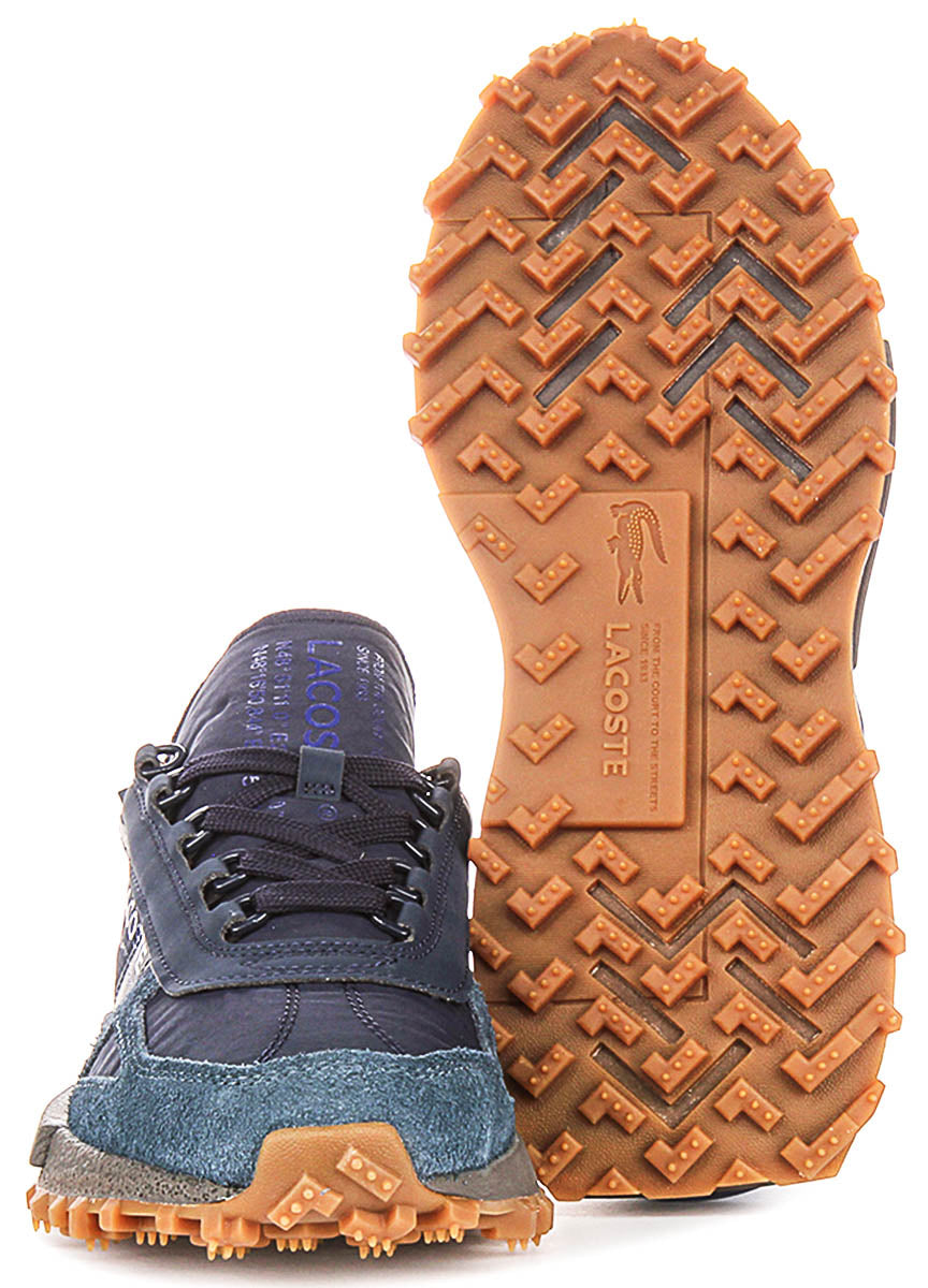 Lacoste Elite Active In Navy Brown For Men