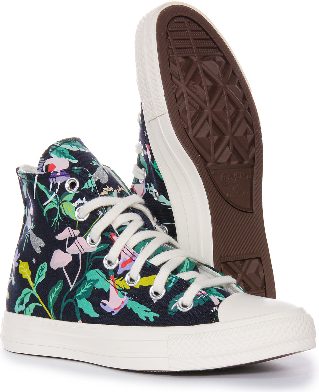 Converse All Star Hi A07109C In Navy Floral