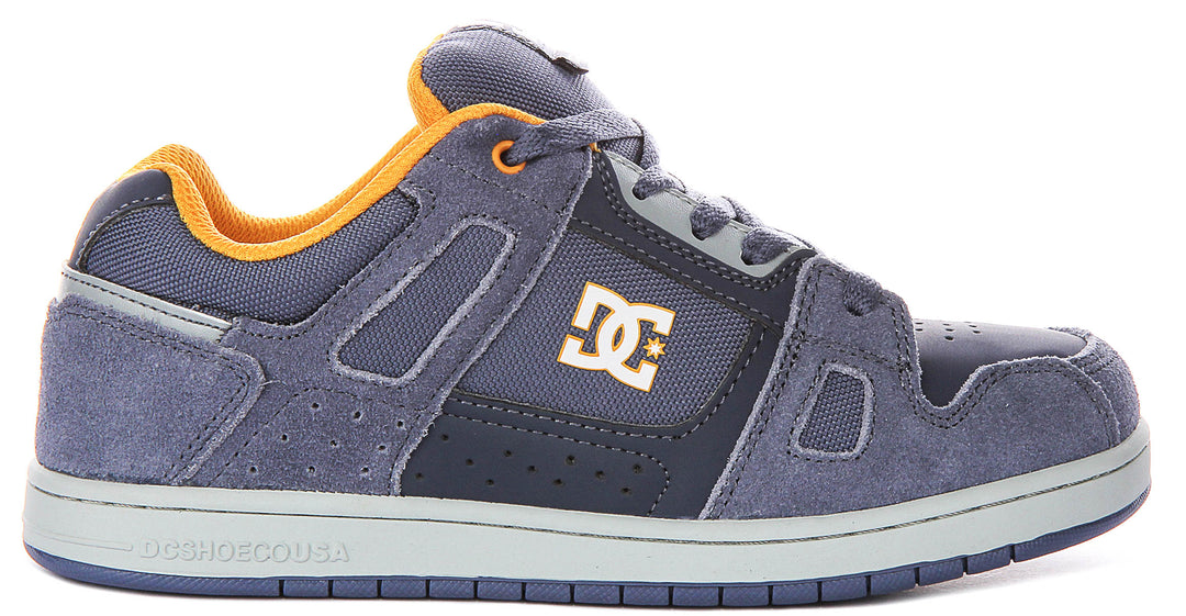 Dc Shoes Stag In Navy Grey For Youth