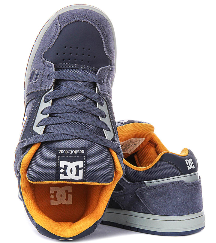 Dc Shoes Stag In Navy Grey For Youth
