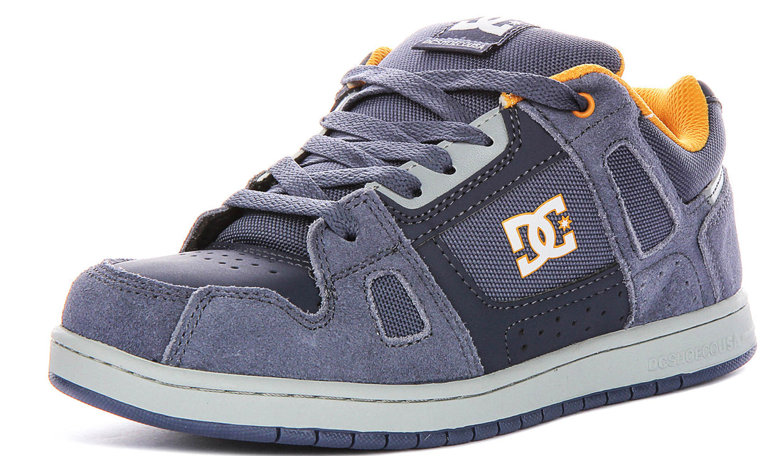 Dc Shoes Stag In Navy Grey For Youth