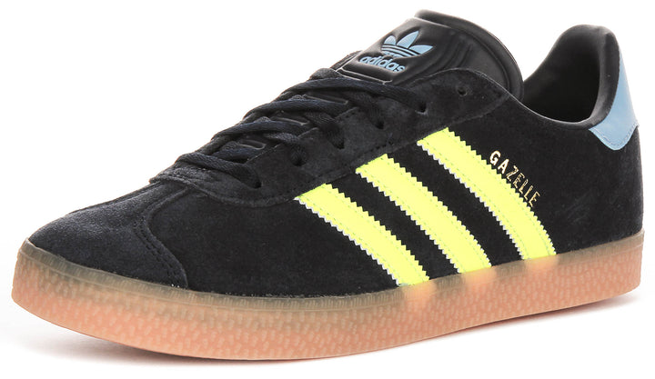 Adidas Gazelle J In Navy Yellow For Youth