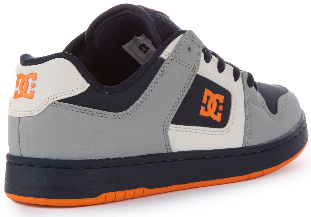 DC Shoes Manteca 4 Schnürung Leder Court Turnschuhe Mar e Orange