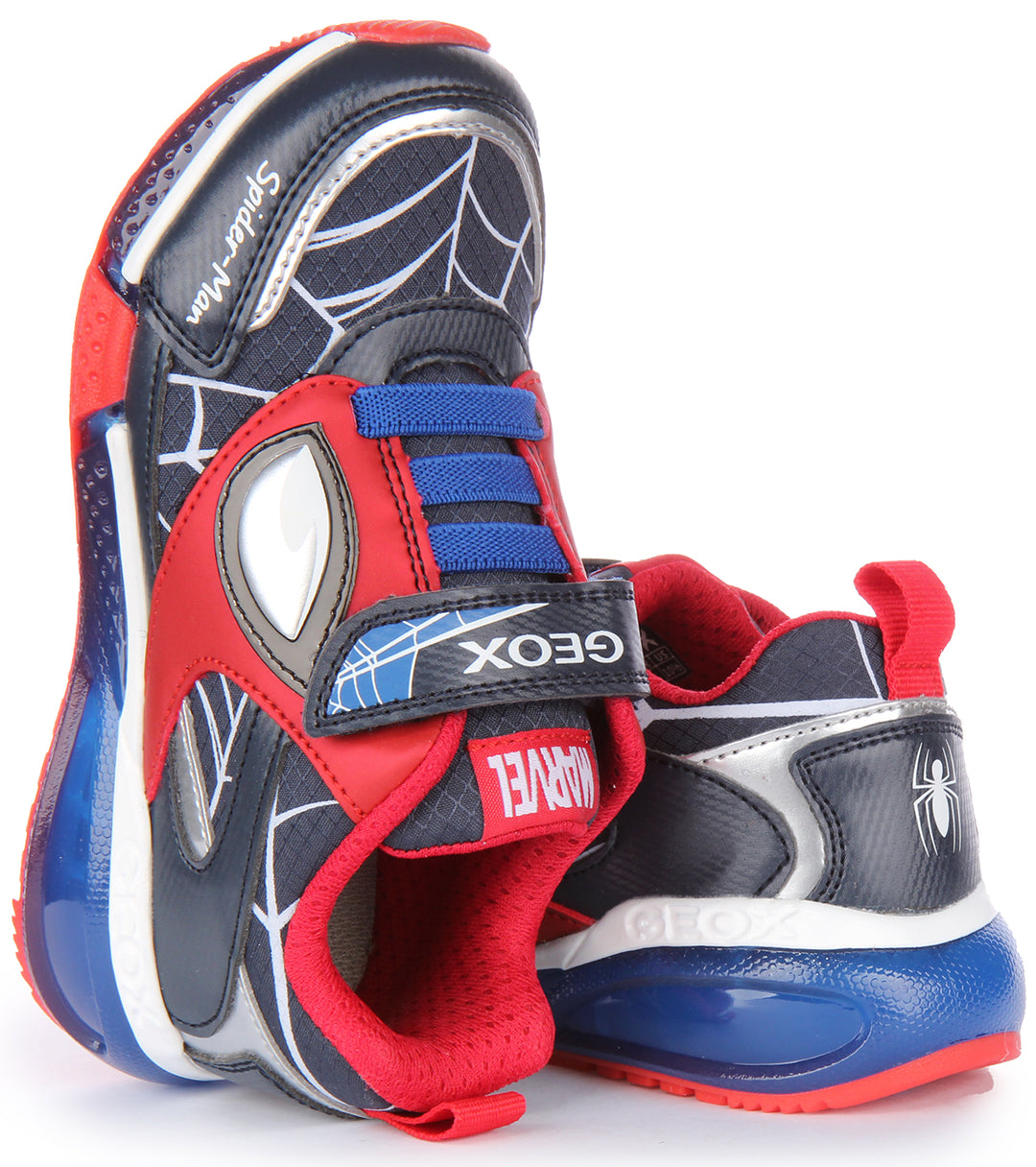 Geox J Bayonyc B. D In Navy Red For Infants