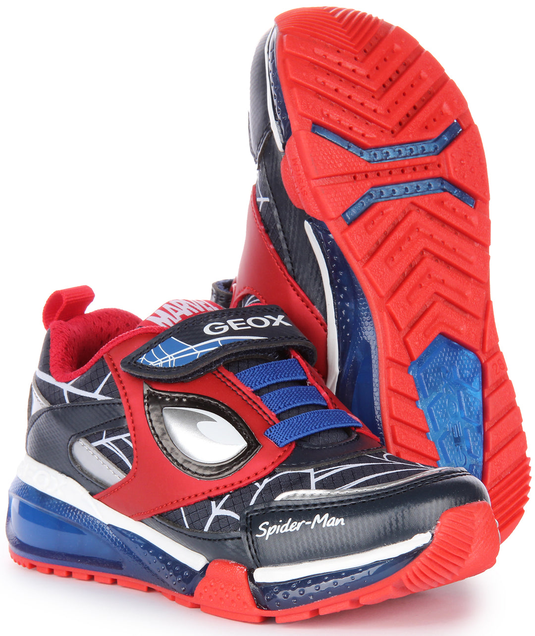 Geox J Bayonyc B. D In Navy Red For Infants