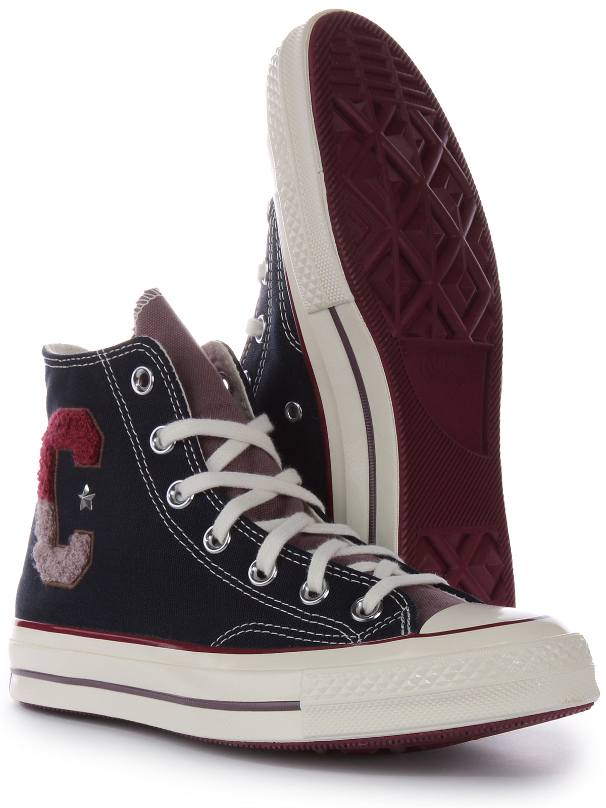 Navy and on sale red converse