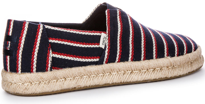 Toms Alpargata Woven In Navy Red For Men