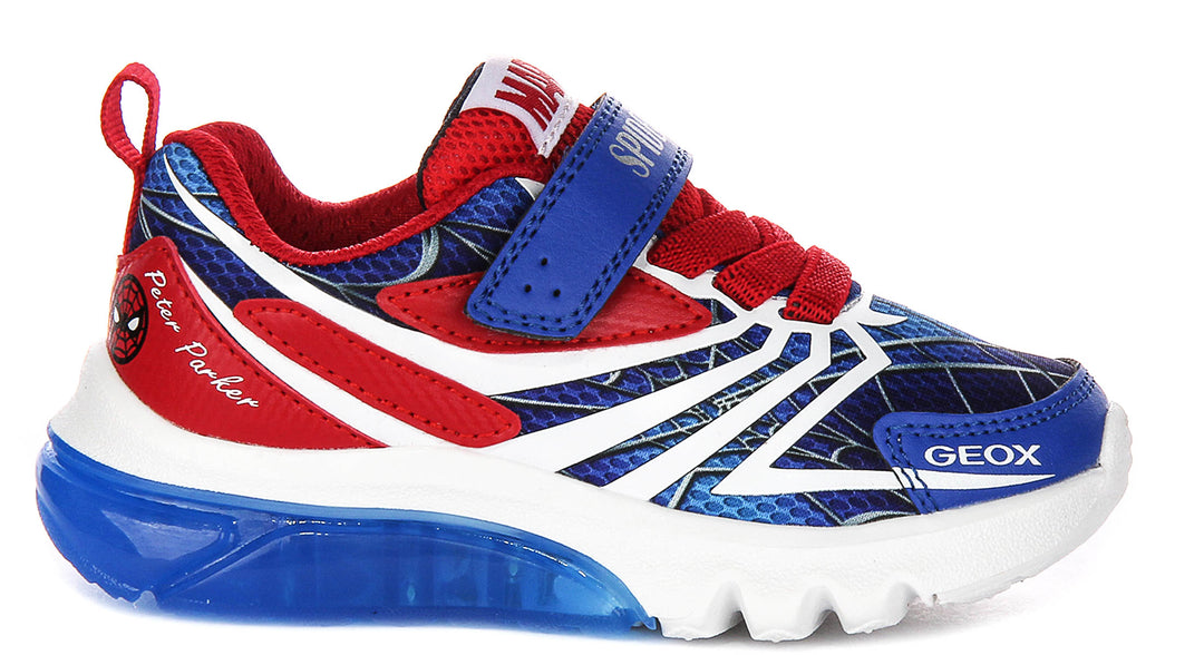 Geox J Ciberdrone A In Navy Red For Kids