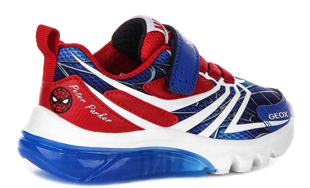 Geox J Ciberdrone A In Navy Red For Kids