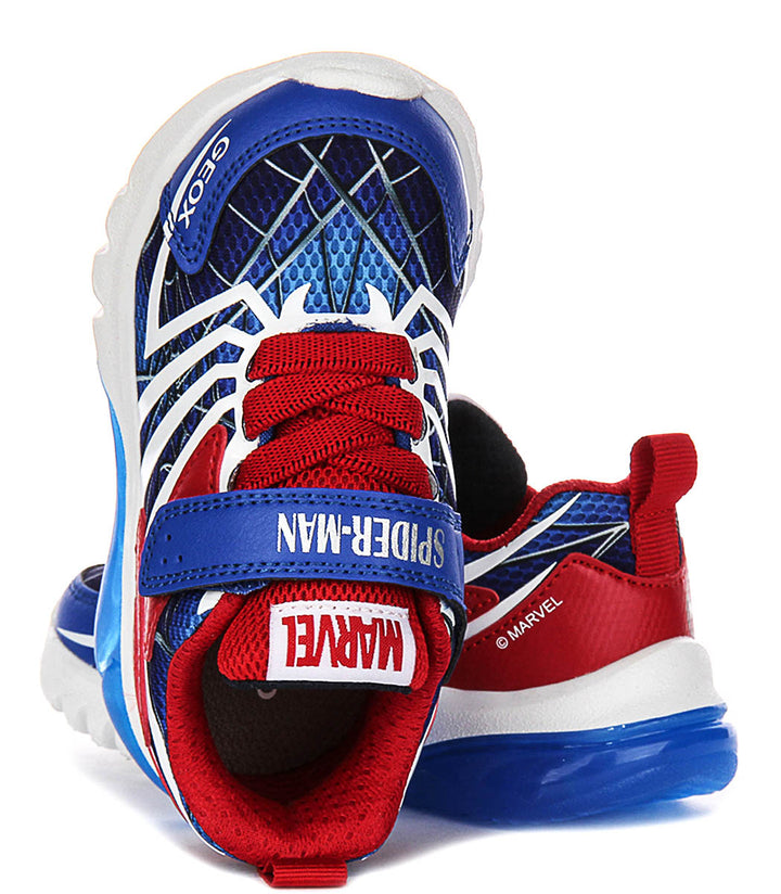 Geox J Ciberdrone A In Navy Red For Kids