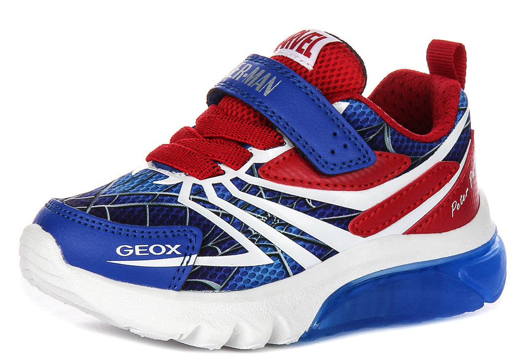 Geox J Ciberdrone A In Navy Red For Kids