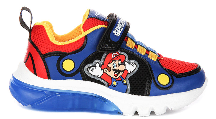 Geox J Ciberdrone A In Navy Red For Kids