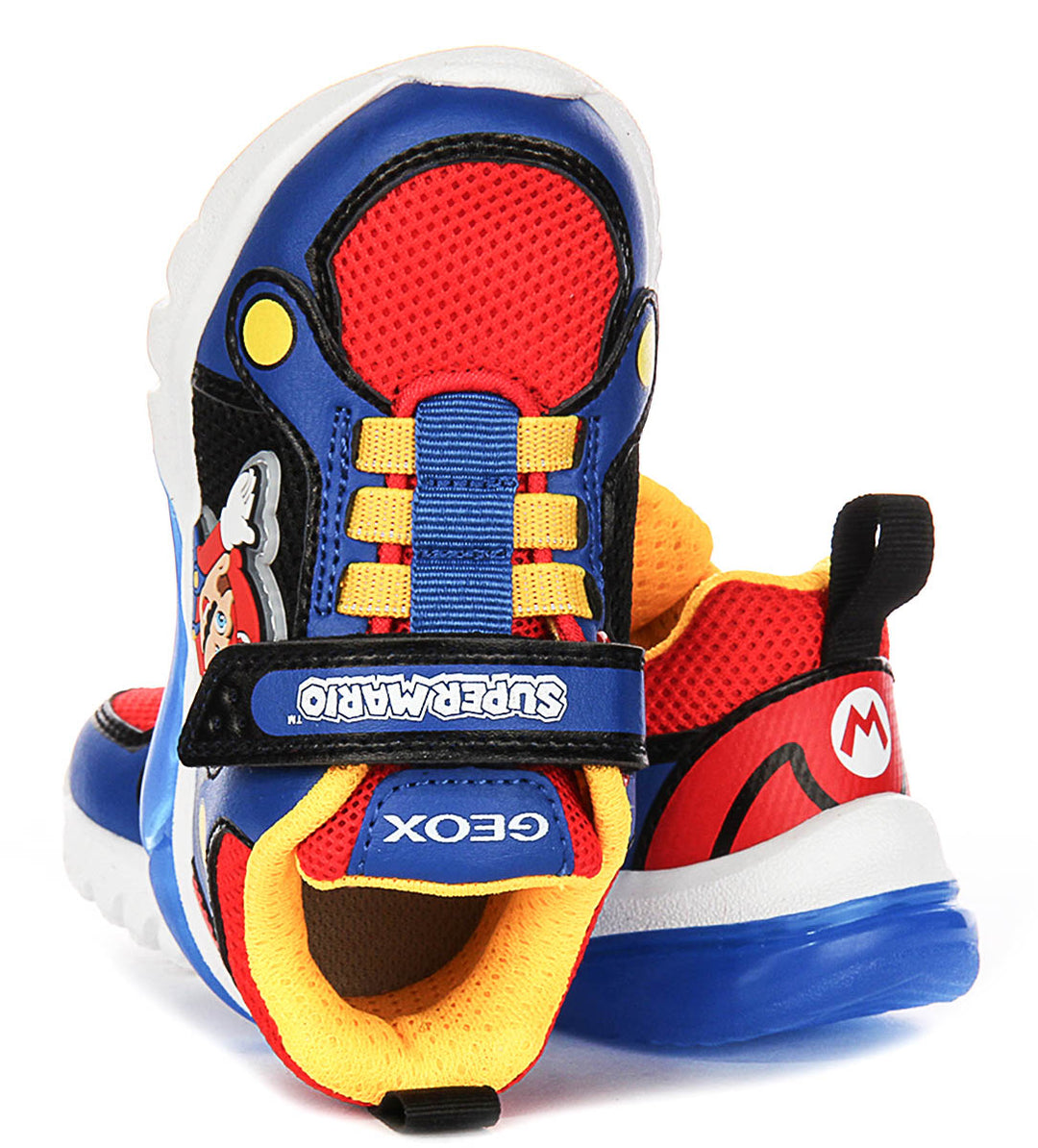 Geox J Ciberdrone A In Navy Red For Kids