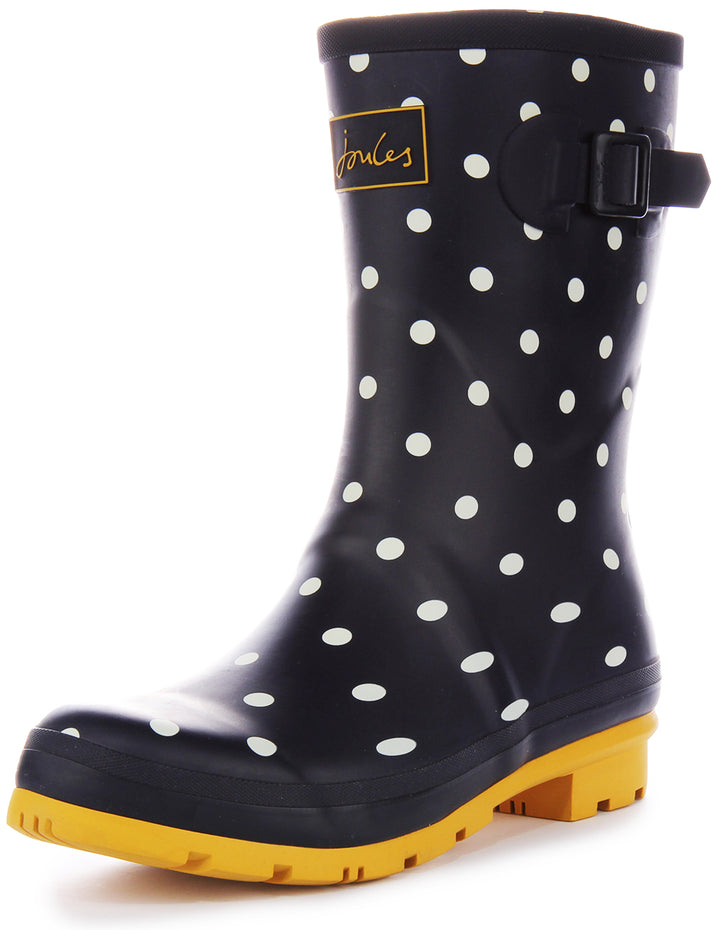 Joules Molly Welly In Navy White For Women