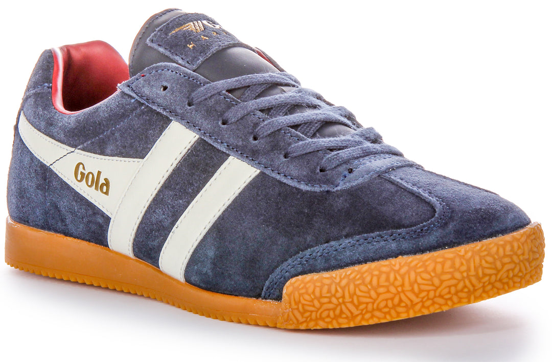 Gola Classics Harrier In Navy White For Men Lace up Retro