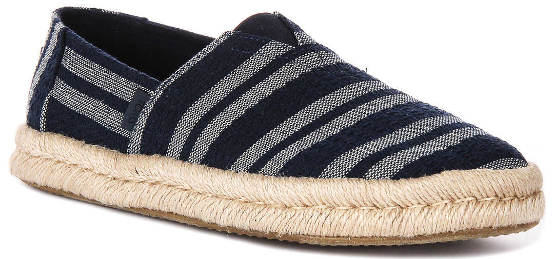 Toms Alpargata Rope 2 In Navy White For Men