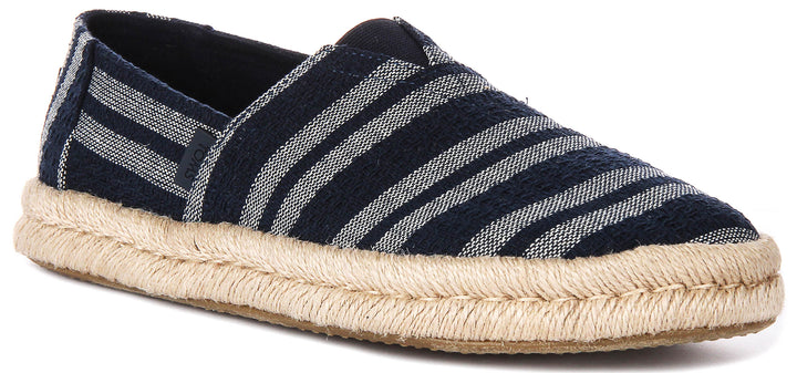 Toms Alpargata Rope 2 In Navy White For Men