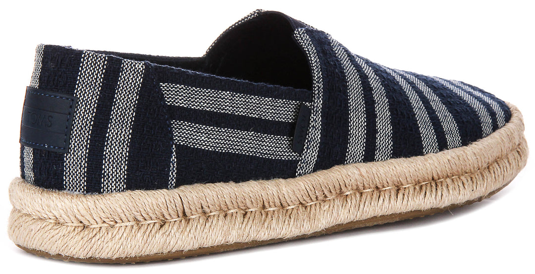 Toms Alpargata Rope 2 In Navy White For Men