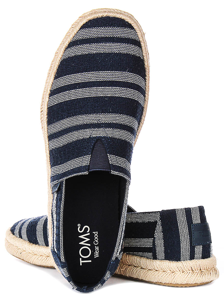 Toms Alpargata Rope 2 In Navy White For Men