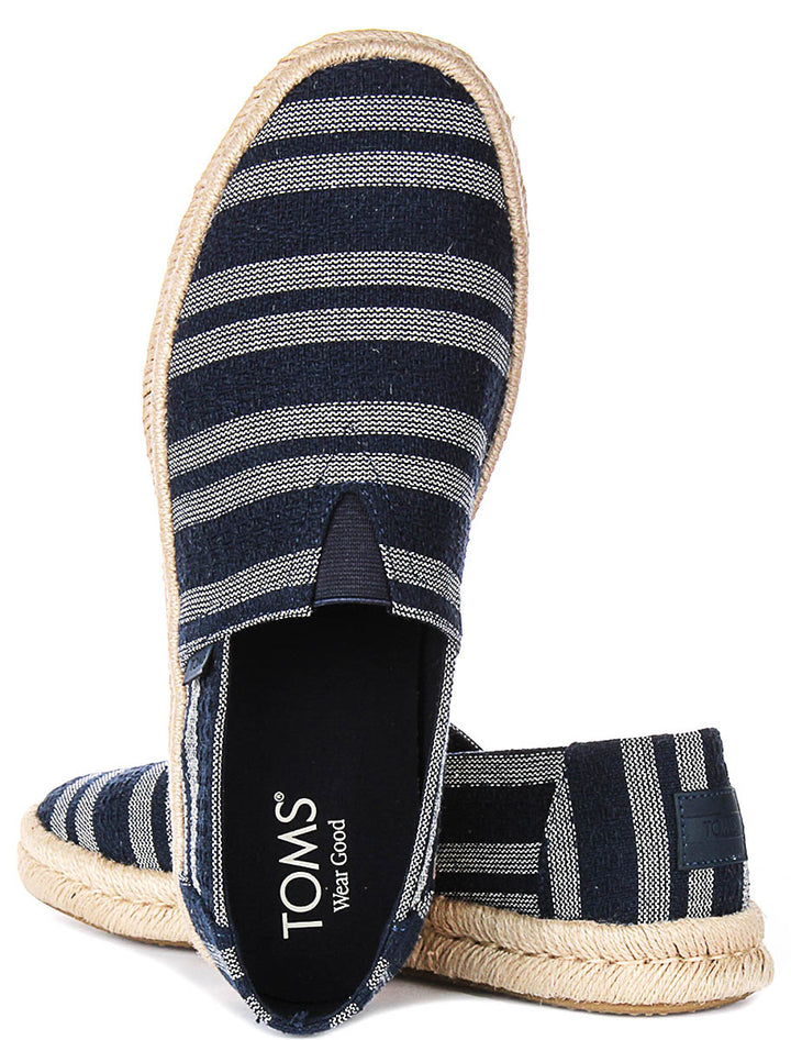 Toms Alpargata Rope 2 In Navy White For Men