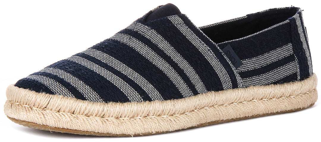 Toms Alpargata Rope 2 In Navy White For Men