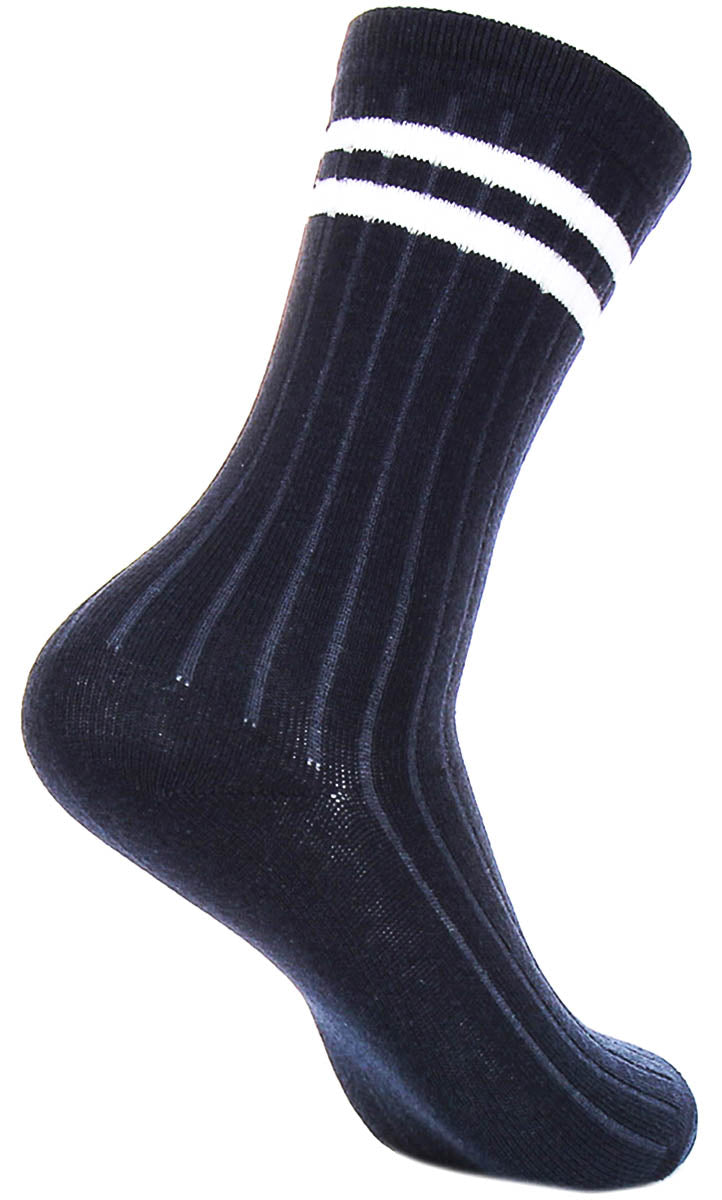 Justinreess England 2P Stripe W In Navy White For Women